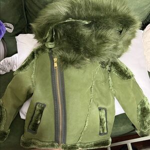 Jordan Craig Kids Green Shearling